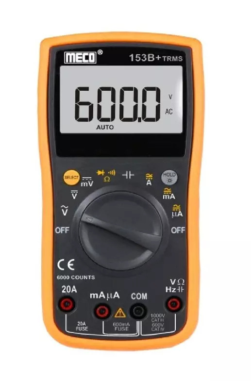 Meco Autoranging Digital Multimeter 750V 20A 3-5/6 Digits
