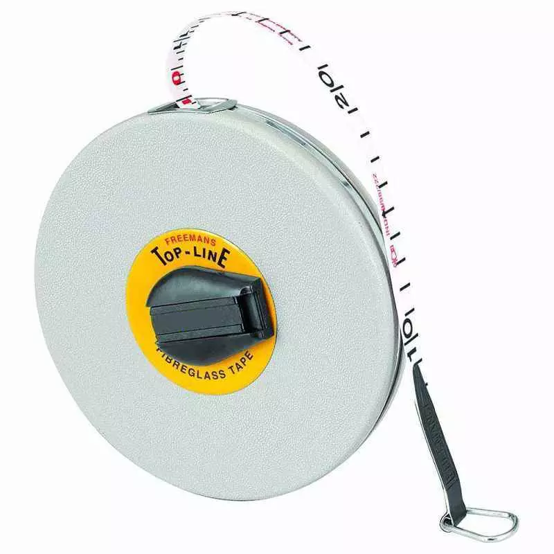 Freemans Fibreglass Top Line Measuring Tape 13 mm