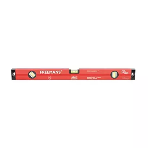 Freemans 3 Vials Box Section Aluminium Level with Magnetic Base